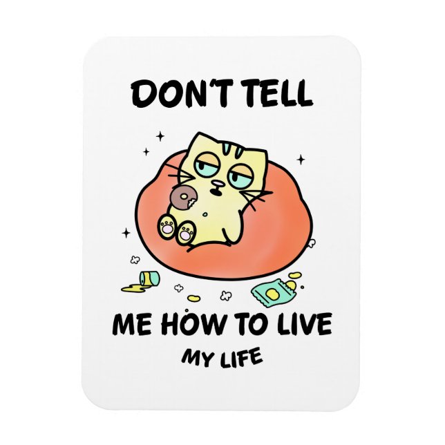 Ímã Whimsical Cat (Vertical)