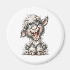Imã Whimsical Cute Sheep