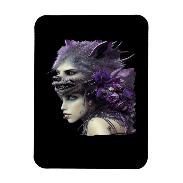 Ímã Whimsigoth Engraçado Design Para Halloween (Vertical)