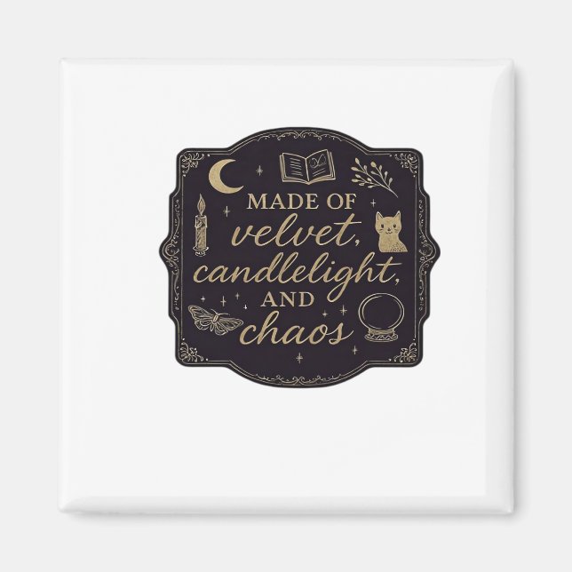 Imã Whimsigoth Fantasy Mystical Forests, Luas e Magia (Frente)