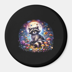 Imã Whimsigoth Raccoon Por Luz Da Lua, Ventilador Colo