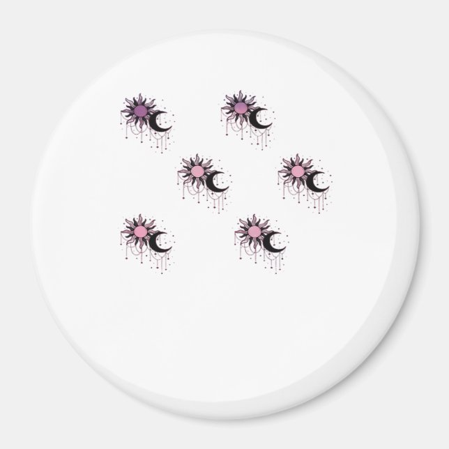 Imã Whimsigoth Sun Moon Witchy (Frente)