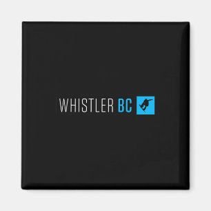 Imã Whistler British Columbia Snowboard Type