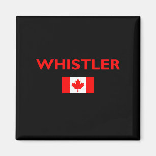 Imã Whistler Canada Flag Dark Color (Cores escuros de