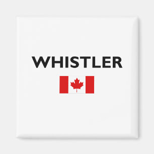Imã Whistler Canada Flag Light-Color