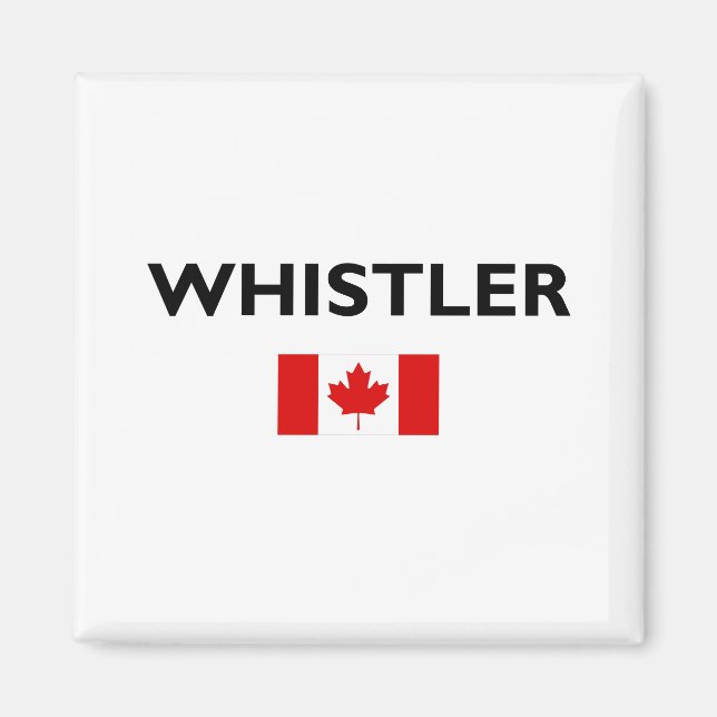 Imã Whistler Canada Flag Light-Color (Frente)