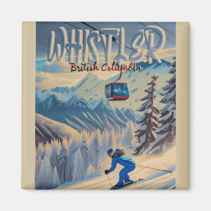Imã Whistler Vancouver British Columbia Canadá 1950