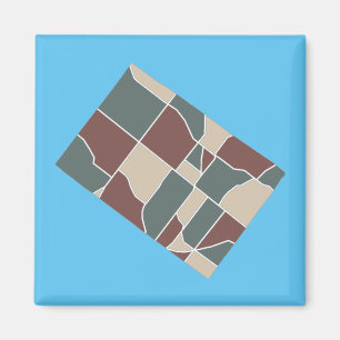 Imã Whitdor Township Map Magnet