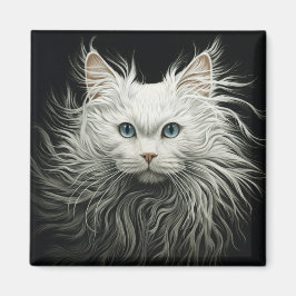 Imã White Angora Cat