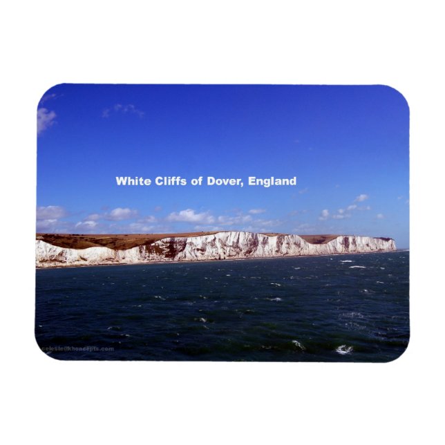 Ímã White Cliffs of Dover, Inglaterra (Horizontal)