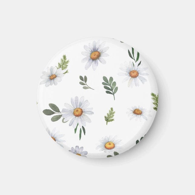 Imã White daisy magnet, Daisy magnet (Frente)