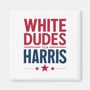 Imã White Dudes For Harris Election Kamala Harris 2024