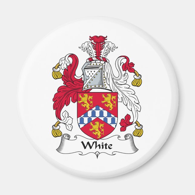 Imã White Family Crest (Frente)