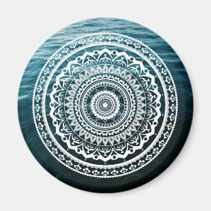 Imã White Mandala Deixe o mar te libertar