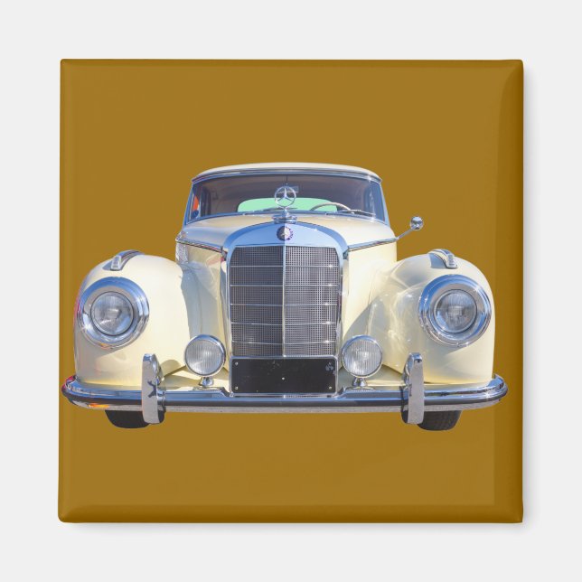 Imã White Mercedes Benz 300 Luxury Carro (Frente)