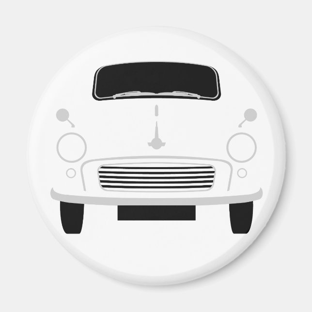 Imã White Morris Minor Fridge (Frente)