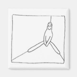 Imã White Ninja está em um canto