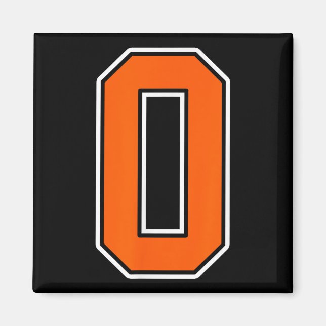 Imã White Number 0 Jersey Player Uniforme #0 (Frente)