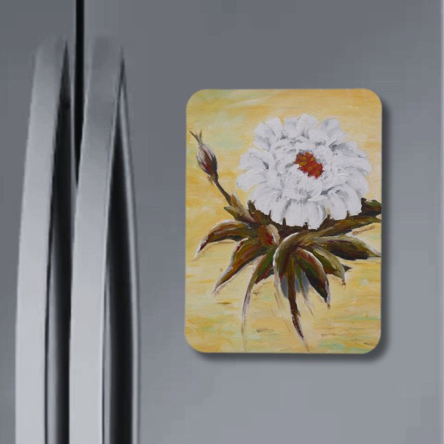 Ímã White Peony (Criador carregado)