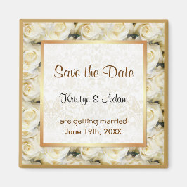 Imã White Rose Elegance