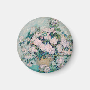 Imã White Roses-1890-Vincent van Gogh