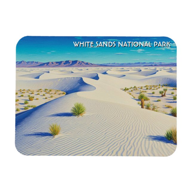 Ímã White Sands National Park Souvenir (Horizontal)