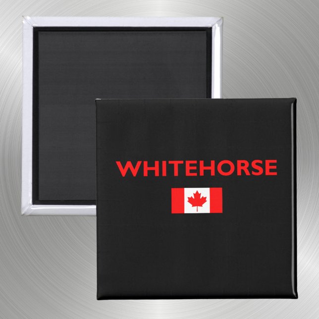 Imã Whitecavalo canadense Flag Dark Color (Criador carregado)