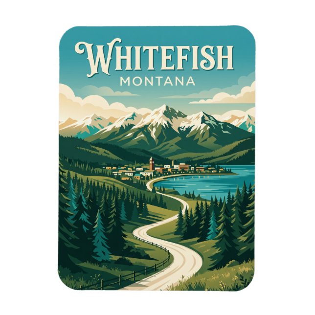 Ímã Whitefish EUA (Vertical)