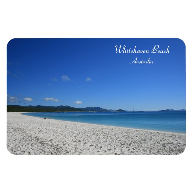 Ímã Whitehaven Beach, Queensland, Austrália - Magnet (Horizontal)