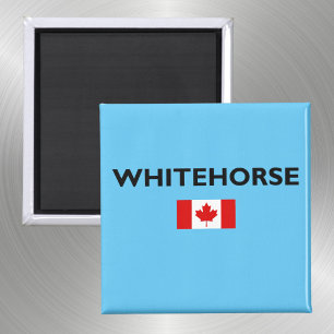 Imã Whitehorse Canada Flag Light-Color