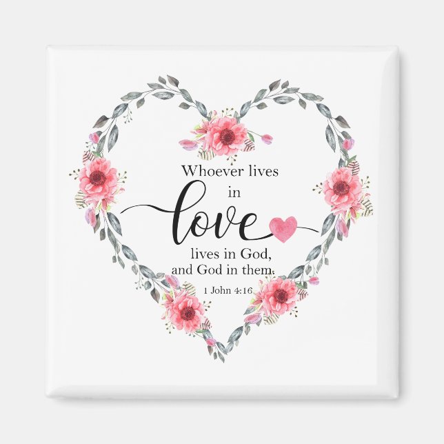 Imã Whoever lives in love, 1 John 4 (Frente)