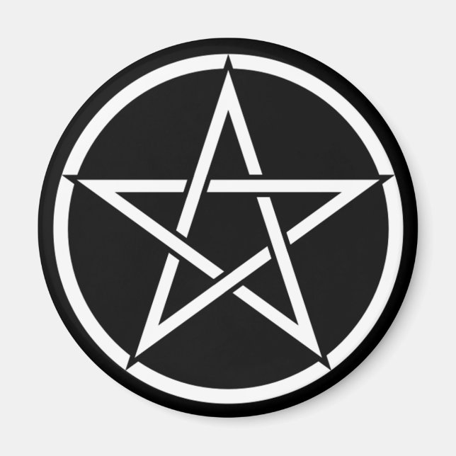 Imã Wiccan & Magick Pentagram Pentacle - M1 (Frente)