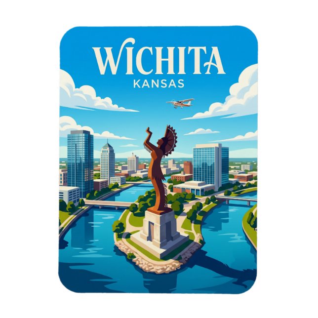 Ímã Wichita Kansas (Vertical)