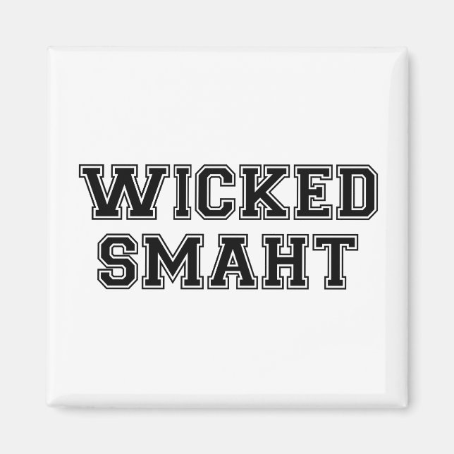 Imã Wicked Smart (Smaht) College Boston (Frente)