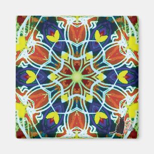 Imã Wicker Kaleidoscope Magnet