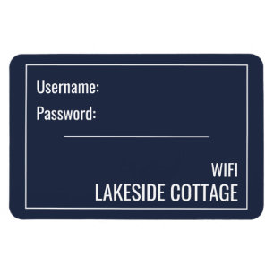 Ímã Wifi de aluguel de férias de Marinho moderno minim