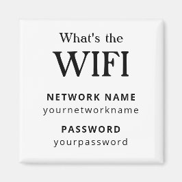 Imã Wifi Network and Password Business Retail