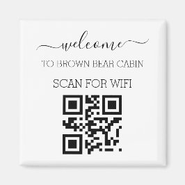 Imã Wifi Network and Password Business Retail plaque