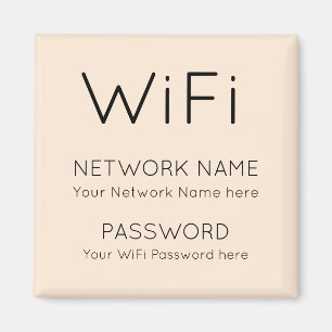 Imã WiFi simplificado Detalhes da senha de rede