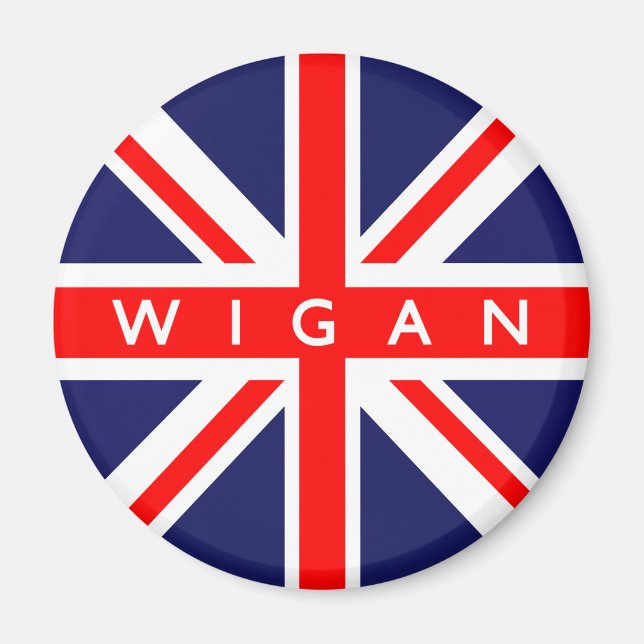 Imã Wigan UK Flag (Frente)