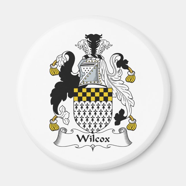 Imã Wilcox Family Crest (Frente)