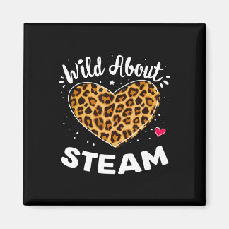 Imã Wild About Steam Leopard Squad Stem Byck To School