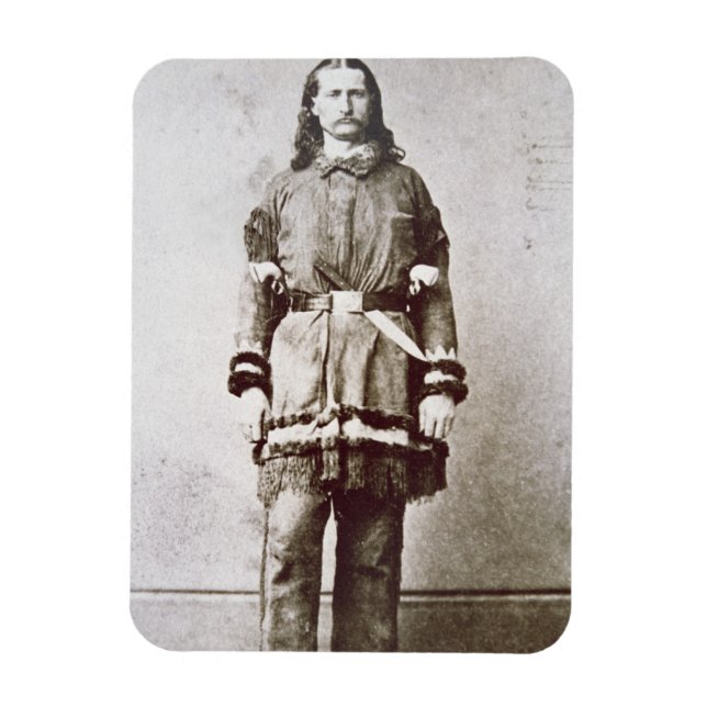 Ímã 'Wild Bill' Hickok (1837-76) (foto b/w) (Vertical)