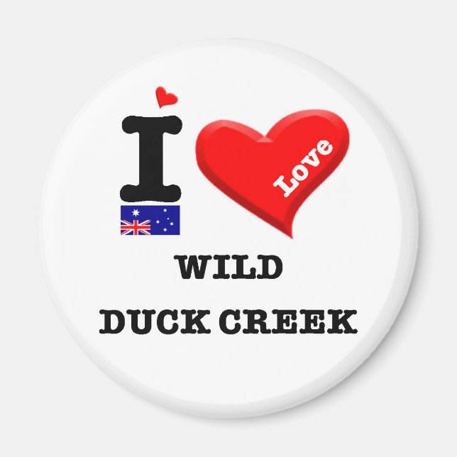 Imã WILD DUCK CREEK - I Love (Frente)