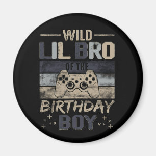 Imã Wild Lil Bro do Jogador de Vídeo Birthday Boy