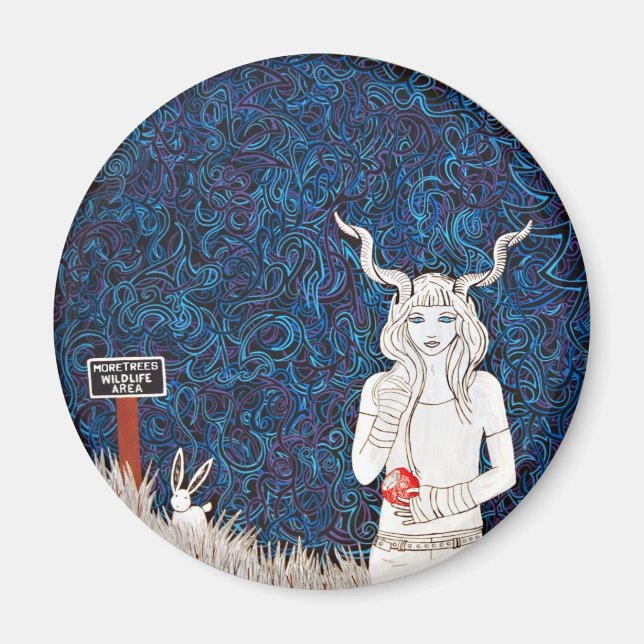 Imã Wildlife Magnet por Meghan Oona Clifford (Frente)