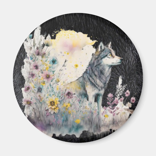 Imã Wildlife Wolf (Frente)