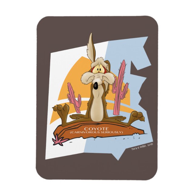 Ímã Wile E. Coyote (Carnívoro Sério) (Vertical)