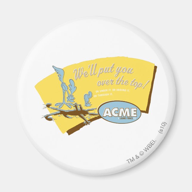 Imã WILE E. COYOTE™ e ROAD RUNNER™ Acme (Frente)