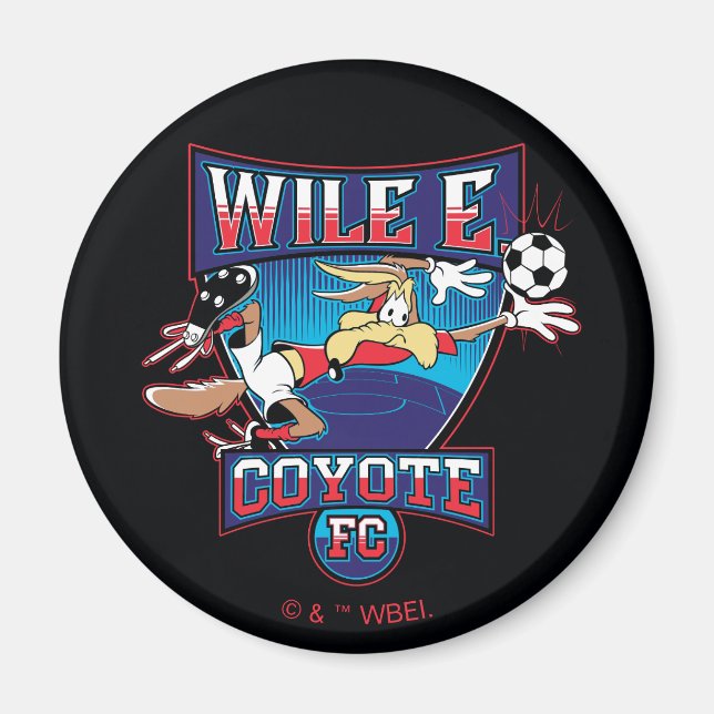 Imã WILE E. COYOTE™ Football Club Badge (Frente)
